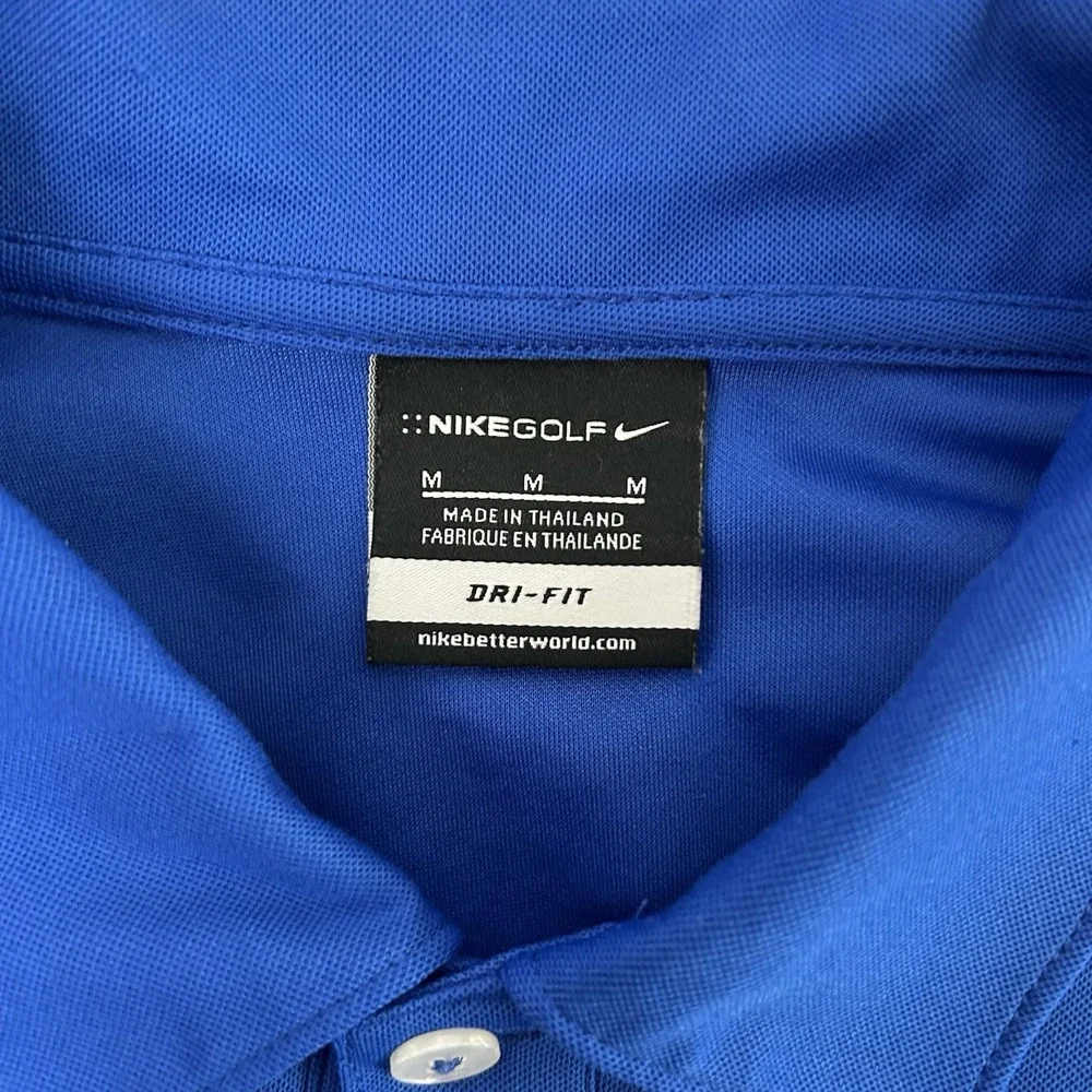 Tulsa Drillers Nike Dri Fit‎ Polo Shirt Men's Medium Blue Minor League Baseball